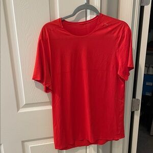 lululemon athletica Red Short Sleeve Tee